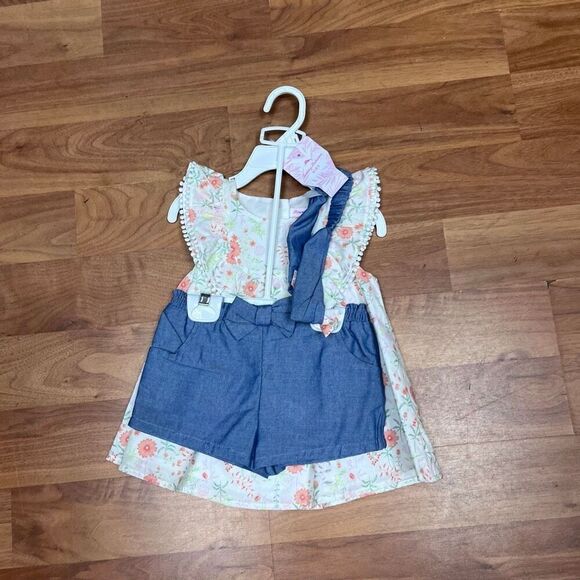 NWT Tommy Bahama Girls Multicolor Sundress Floral Matching Outfit Set Size 2T - Picture 4 of 7